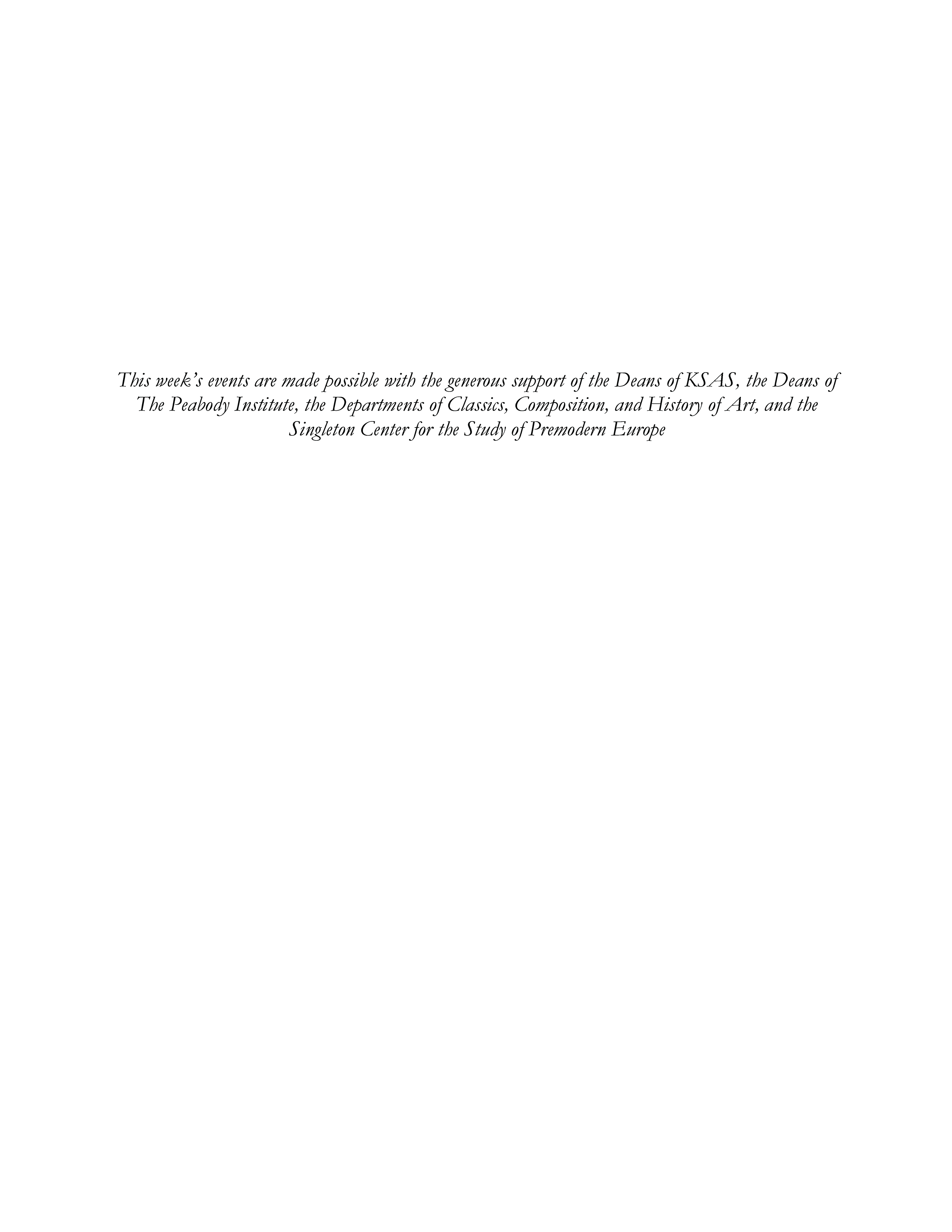 Unwrung Concert Program Booklet